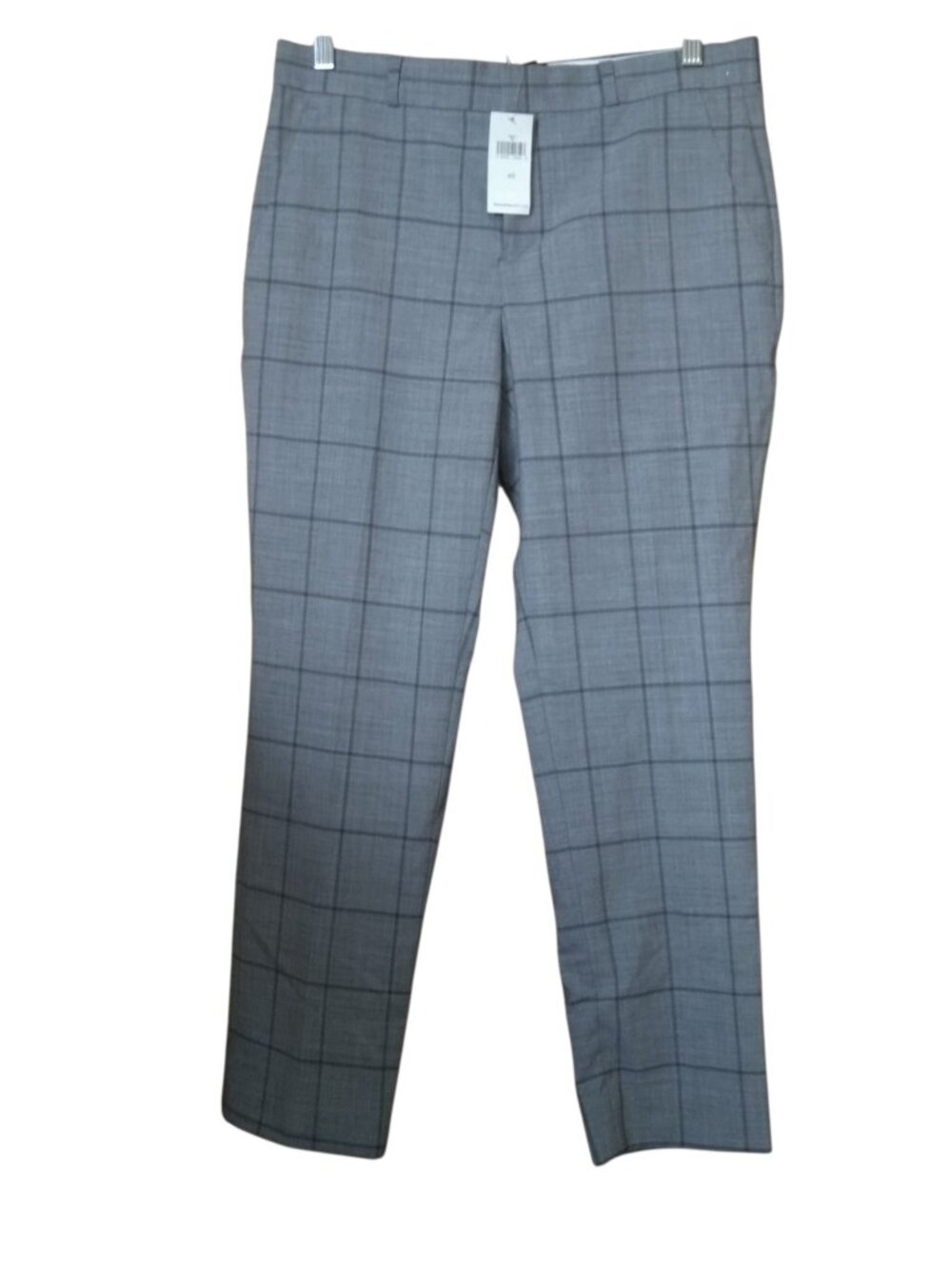 Banana Republic Avery Wool Blend Women's Size 4 Gray Plaid Pants Office Career